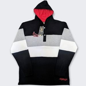 Guinness Brewery NWT Men's 2X Striped Rugby Hoodie Color Block
